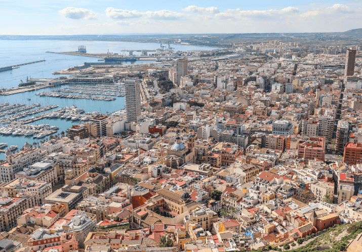 Vista aérea de la cuidad de Castellón Vista aérea de la cuidad de Castellón