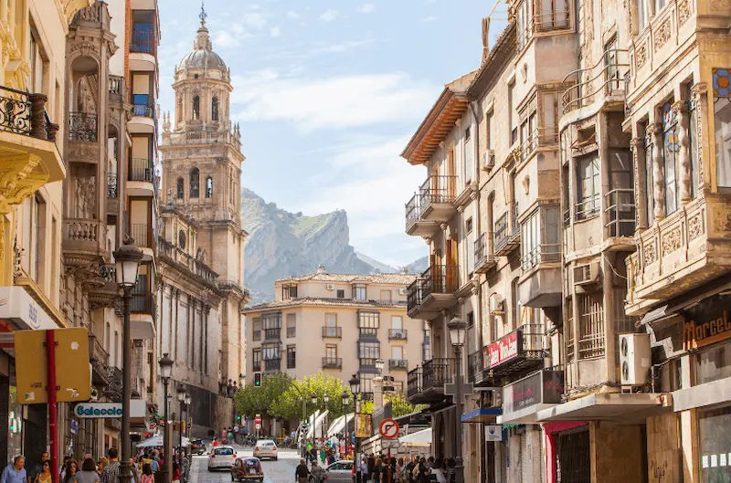 Vista de la Catedral de Jaén desde la C/ Bernabé Soriano